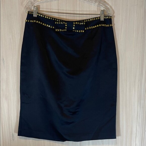 RED VALENTINO BOW PENCIL SKIRT 48 12 - Picture 1 of 6